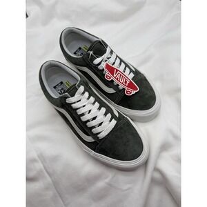VANS Old Skool Olive Suede - Woman's Sz 7 - Men's Sz 5.5 NWT Eco-Cush Footbed